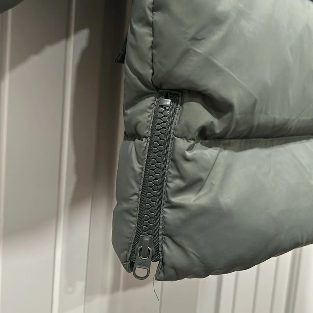 Zara Green Puffer Jacket